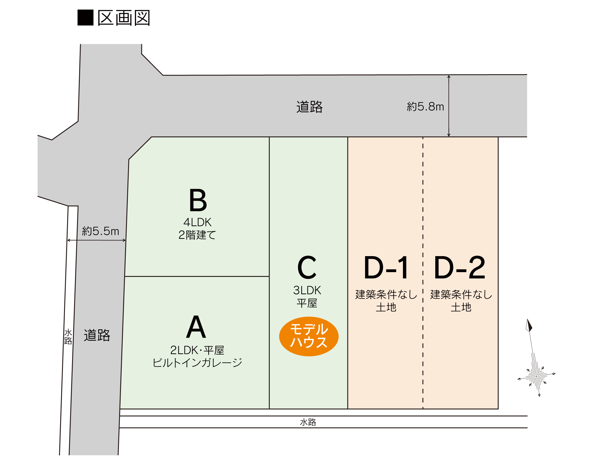 ランドプランの区画図
